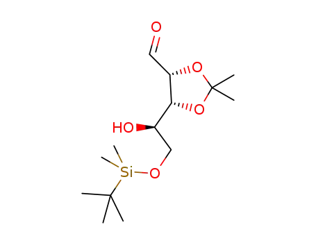 Molecular Structure of 68703-51-5 (5-O-(tert-Butyldimethylsilyl)-2,3-O-isoproylidene-D-ribofuranose)