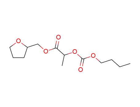Molecular Structure of 64058-38-4 (2-[(Butoxycarbonyl)oxy]propionic acid tetrahydrofuran-2-ylmethyl ester)
