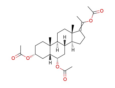 Acetic acid (3R,5R,6S,8R,9S,10R,13S,14S)-3-acetoxy-17-[1-acetoxy-eth-(E)-ylidene]-10,13-dimethyl-hexadecahydro-cyclopenta[a]phenanthren-6-yl ester
