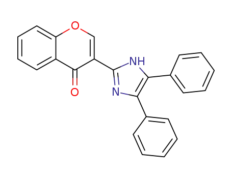 Molecular Structure of 68827-54-3 (3-(4,5-diphenyl-1H-imidazol-2-yl)-4H-chromen-4-one)