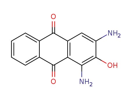 Molecular Structure of 6407-70-1 (1,3-diamino-2-hydroxyanthracene-9,10-dione)