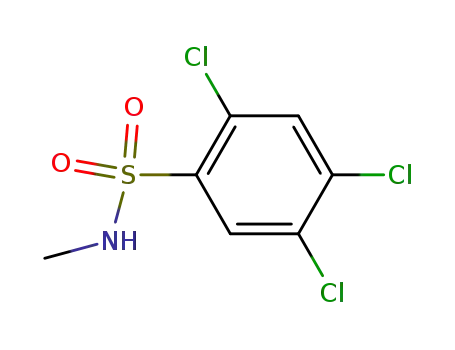 Molecular Structure of 63991-43-5 (N-Methyl-2,4,5-trichlorobenzenesulfonamide)