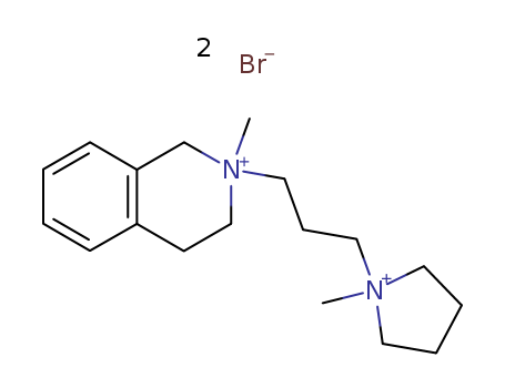 2-methyl-2-[3-(1-methylpyrrolidin-1-ium-1-yl)propyl]-3,4-dihydro-1H-isoquinolin-2-ium dibromide