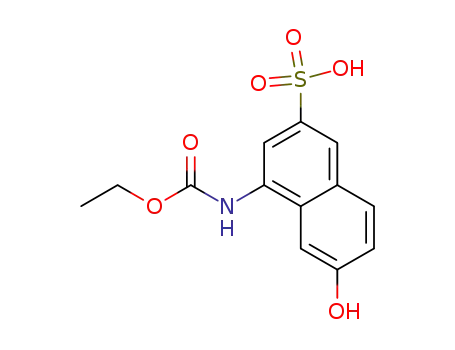 Molecular Structure of 6410-00-0 (3-sulfo-7-hydroxy-1-naphthalenecarbamic acid ethyl ester)