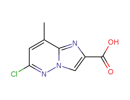 Molecular Structure of 64068-13-9 (6-chloro-8-methylimidazo[1,2-b]pyridazine-2-carboxylic acid)