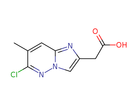 Imidazo[1,2-b]pyridazine-2-aceticacid, 6-chloro-7-methyl- cas  64068-10-6