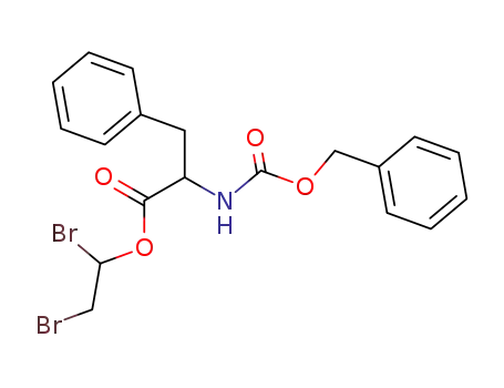 Molecular Structure of 64187-43-5 (N-Benzyloxycarbonyl-3-phenyl-L-alanine 1,2-dibromoethyl ester)