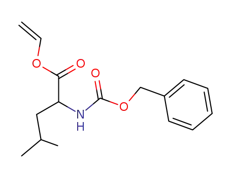 Molecular Structure of 64187-27-5 (N-CARBOBENZOXY-L-LEUCINE VINYL ESTER)