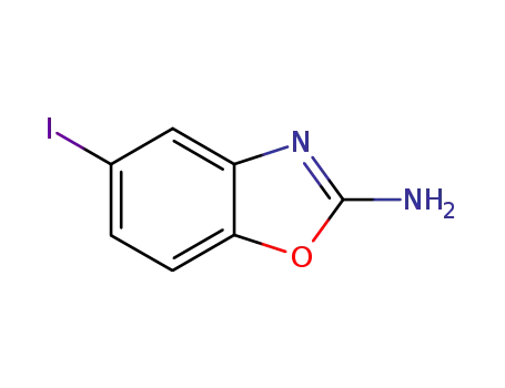 Molecular Structure of 64037-13-4 (5-Iodo-2-benzoxazolamine)