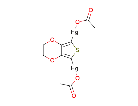 Molecular Structure of 640737-73-1 (2,5-diacetoxymercuro-3,4-ethylenedioxythiophene)