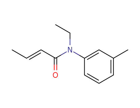 Molecular Structure of 64011-89-8 (N-Ethyl-N-(3-methylphenyl)-2-butenamide)