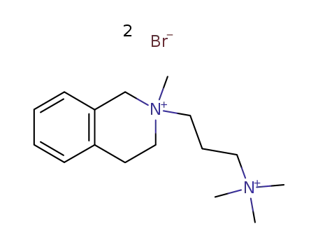 2-methyl-2-[3-(trimethylammonio)propyl]-1,2,3,4-tetrahydroisoquinolinium dibromide