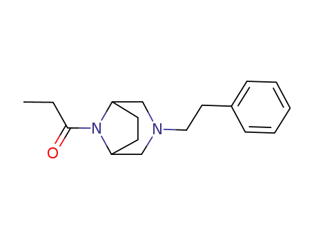 3-Phenethyl-8-propionyl-3,8-diazabicyclo(3.2.1)octane