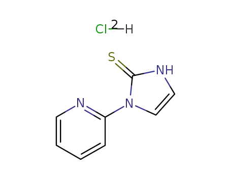 Molecular Structure of 64038-66-0 (1-pyridin-2-yl-1,3-dihydro-2H-imidazole-2-thione dihydrochloride)