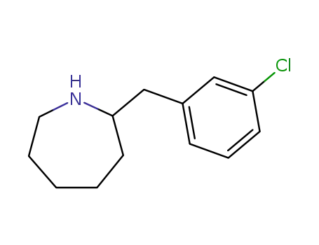 Molecular Structure of 68841-15-6 (HEXAHYDRO-2-[(3-CHLOROPHENYL)METHYL]-1H-AZEPINE)