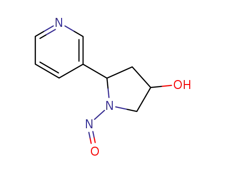 Molecular Structure of 75195-75-4 (1-nitroso-5-(3-pyridinyl)-3-pyrrolidinol)