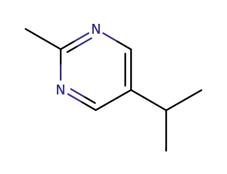 Molecular Structure of 64171-54-6 (Pyrimidine, 2-methyl-5-(1-methylethyl)- (9CI))