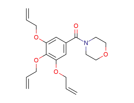 Molecular Structure of 64038-92-2 (4-[3,4,5-Tris(allyloxy)benzoyl]morpholine)