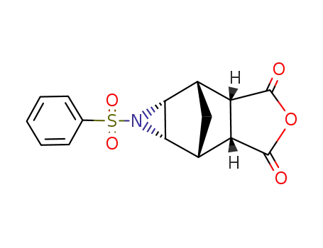 Molecular Structure of 6410-70-4 (9-(phenylsulfonyl)hexahydro-5,6-epimino-4,7-methano-2-benzofuran-1,3-dione)