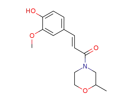 2-Methyl-4-(4-hydroxy-3-methoxy-cinnamoyl)-morpholin