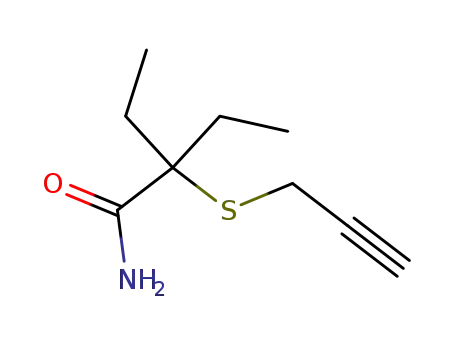 2-Ethyl-2-(2-propynylthio)butyramide