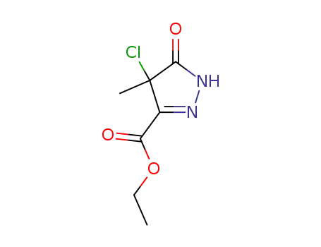 3-(carboethoxy)-4-chloro-4-methyl-2-pyrazolin-5-one