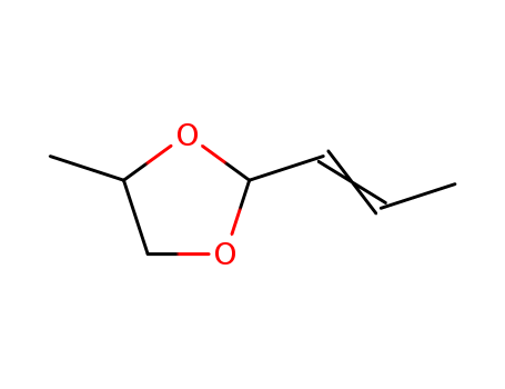1,3-Dioxolane,4-methyl-2-(1-propen-1-yl)- cas  6413-13-4