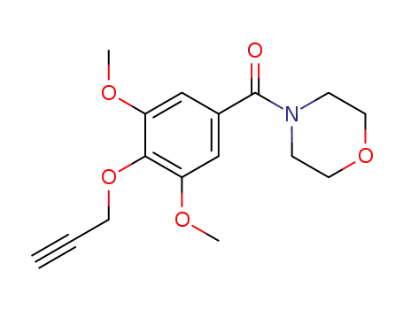 Molecular Structure of 64039-16-3 (4-(4-Propargyloxy-3,5-dimethoxybenzoyl)morpholine)