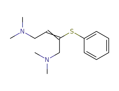 Molecular Structure of 64037-49-6 (1,4-Bis(dimethylamino)-2-phenylthio-2-butene)