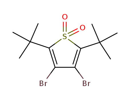 3,4-dibromo-2,5-di-<i>tert</i>-butyl-thiophene-1,1-dioxide