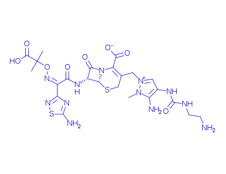 Molecular Structure of 689293-68-3 (Ceftolozane Sulfate)