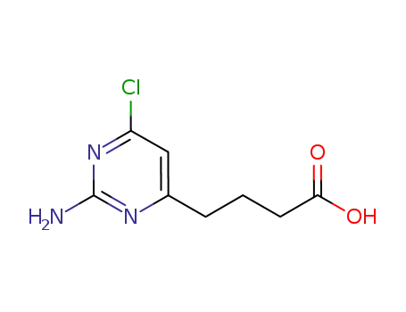 4-(2-아미노-6-클로로피리미딘-4-일)부탄산