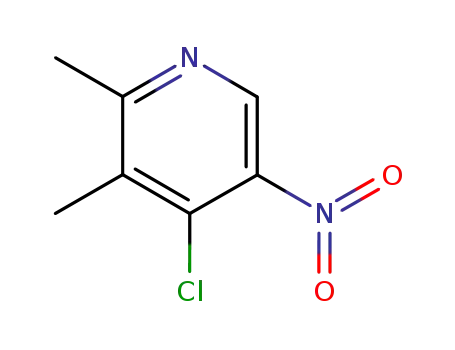 Molecular Structure of 68707-73-3 (4-Chloro-2,3-diMethyl-5-nitropyridine)