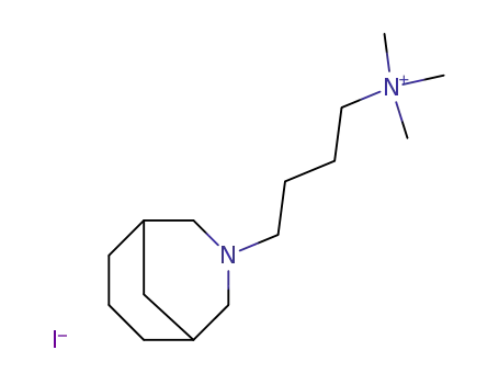 Molecular Structure of 64048-59-5 (4-(3-azabicyclo[3.3.1]non-3-yl)-N,N,N-trimethylbutan-1-aminium iodide)