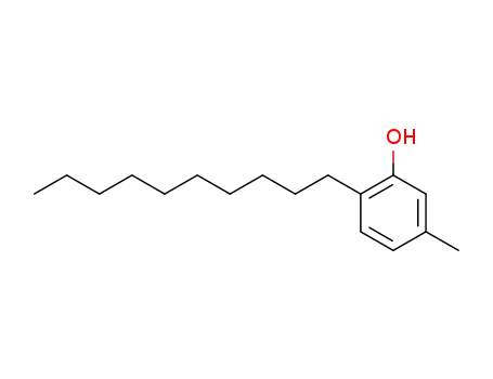 Molecular Structure of 63989-80-0 (5-Methyl-2-decylphenol)