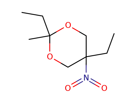 Molecular Structure of 6413-43-0 (2,5-diethyl-2-methyl-5-nitro-1,3-dioxane)