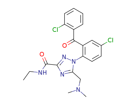 1-[4-chloro-2-(2-chlorobenzoyl)phenyl]-5-[(dimethylamino)methyl]-N-ethyl-1H-1,2,4-triazole-3-carboxamide