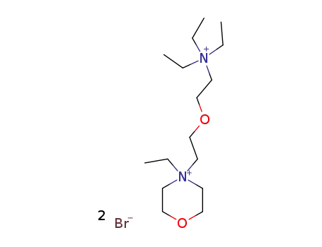 Molecular Structure of 64039-09-4 (4-ethyl-4-{2-[2-(triethylammonio)ethoxy]ethyl}morpholin-4-ium dibromide)