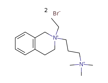 Molecular Structure of 64047-65-0 (2-ethyl-2-[3-(trimethylammonio)propyl]-1,2,3,4-tetrahydroisoquinolinium dibromide)