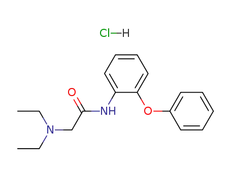 Molecular Structure of 64046-54-4 (N,N-diethyl-2-oxo-2-[(2-phenoxyphenyl)amino]ethanaminium chloride)