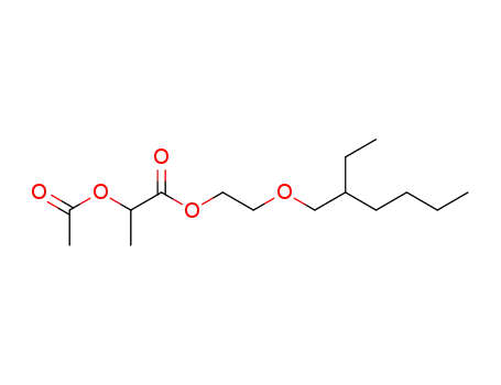 Molecular Structure of 64058-37-3 (2-Acetoxypropionic acid 2-(2-ethylhexyloxy)ethyl ester)
