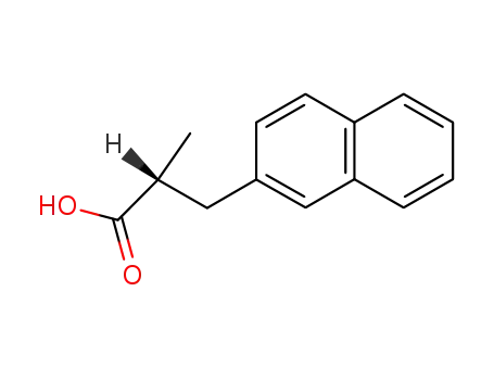 Molecular Structure of 62544-93-8 (2-Naphthalenepropanoic acid, a-methyl-, (R)-)