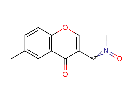 4H-1-Benzopyran-4-one, 6-methyl-3-[(methyloxidoimino)methyl]-