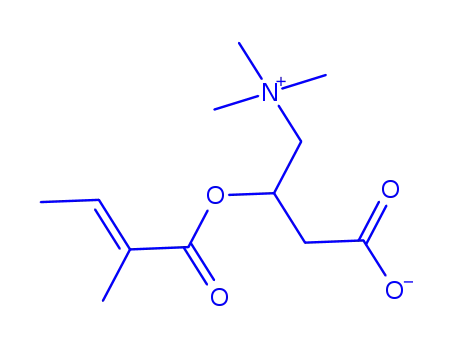Molecular Structure of 64191-86-2 (Tiglylcarnitine)