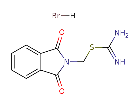 Molecular Structure of 64039-42-5 ((1,3-dioxo-1,3-dihydro-2H-isoindol-2-yl)methyl carbamimidothioate hydrobromide (1:1))