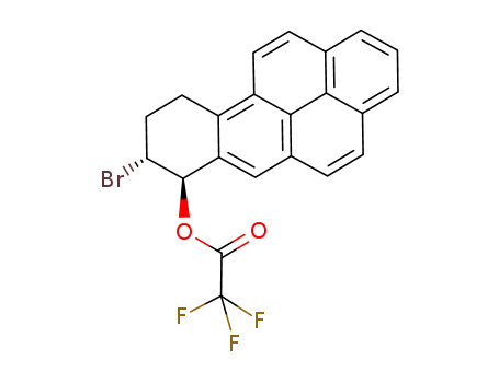 Trifluoro-acetic acid (7R,8R)-8-bromo-7,8,9,10-tetrahydro-benzo[def]chrysen-7-yl ester