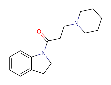 1-(2,3-dihydroindol-1-yl)-3-piperidin-1-ylpropan-1-one