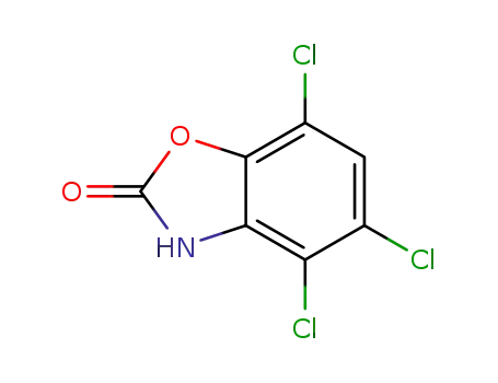 Molecular Structure of 64037-31-6 (4,5,7-trichloro-1,3-benzoxazol-2(3H)-one)