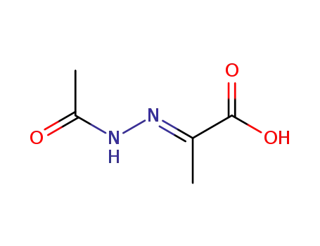 Molecular Structure of 64096-81-7 ((2E)-2-(acetylhydrazono)propanoic acid)