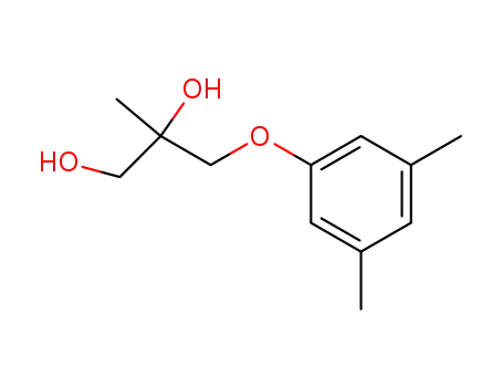 Molecular Structure of 64049-47-4 (2-Methyl-3-(3,5-dimethylphenoxy)-1,2-propanediol)